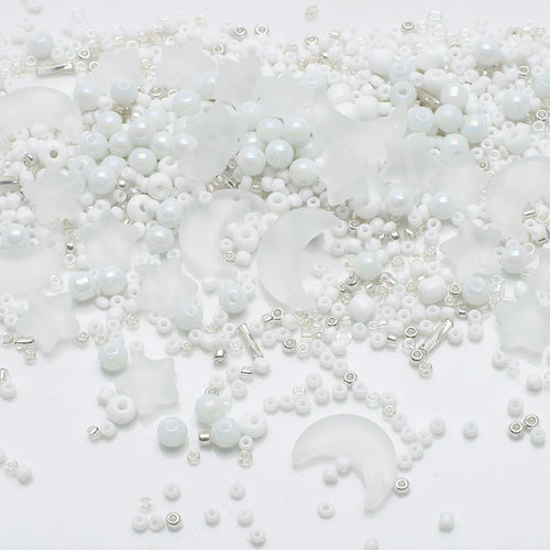 Mixed Star Moon Crystal Glass Beads Seedbeads Loose Round Pearl for