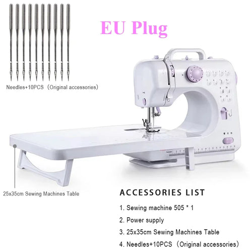 Portable Sewing Machine for Beginners Mini Electric Household Crafting