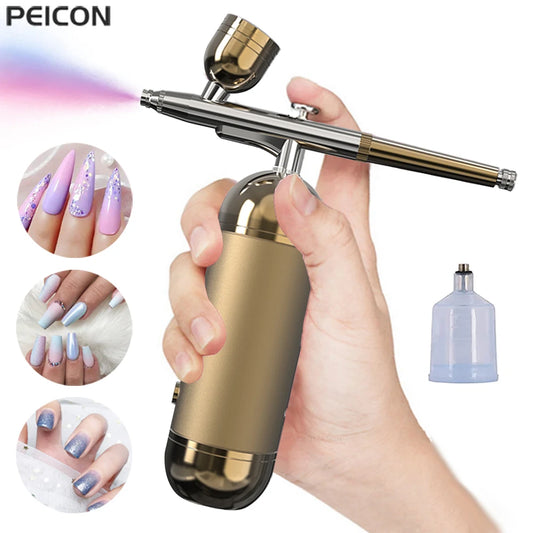 Airbrush Nail With Compressor Portable Air brush For Nails Art Paint
