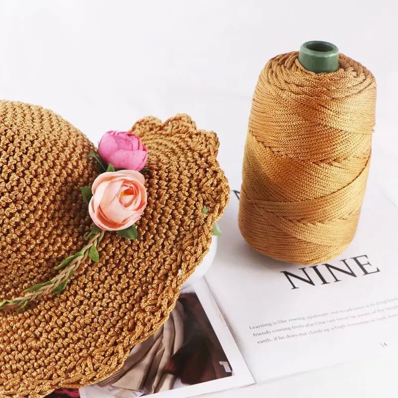 3mm Colored Cotton Cord Twisted Woven Rope Hollow Thread Craft