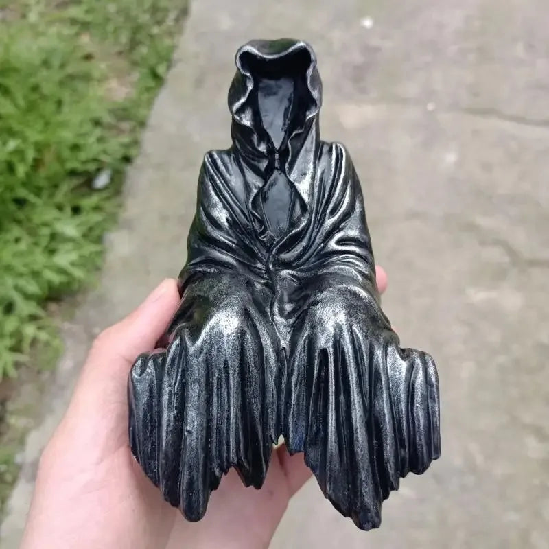Black Clothes Mysterious Master Ornament Horror Black Robed Night