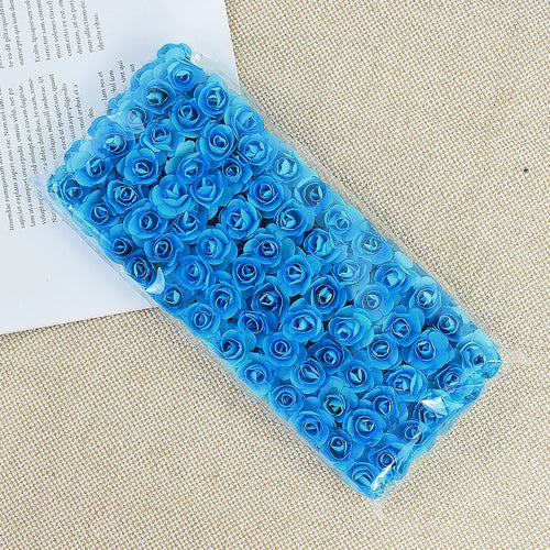 144pcs 2cm Artificial Mini Paper Rose Bouquet for Wedding Party