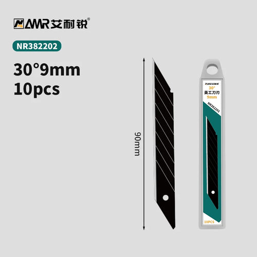 AMR 10//30/50 PCS Replaceable Knife Blade 18mm/9mm Width Metal For