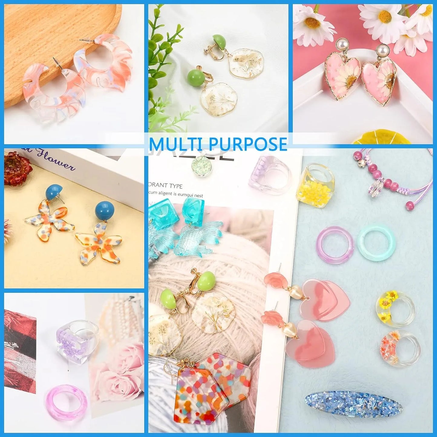300g UV Resin Clear,Hard,Upgraded Crystal Clear Epoxy Resin Up