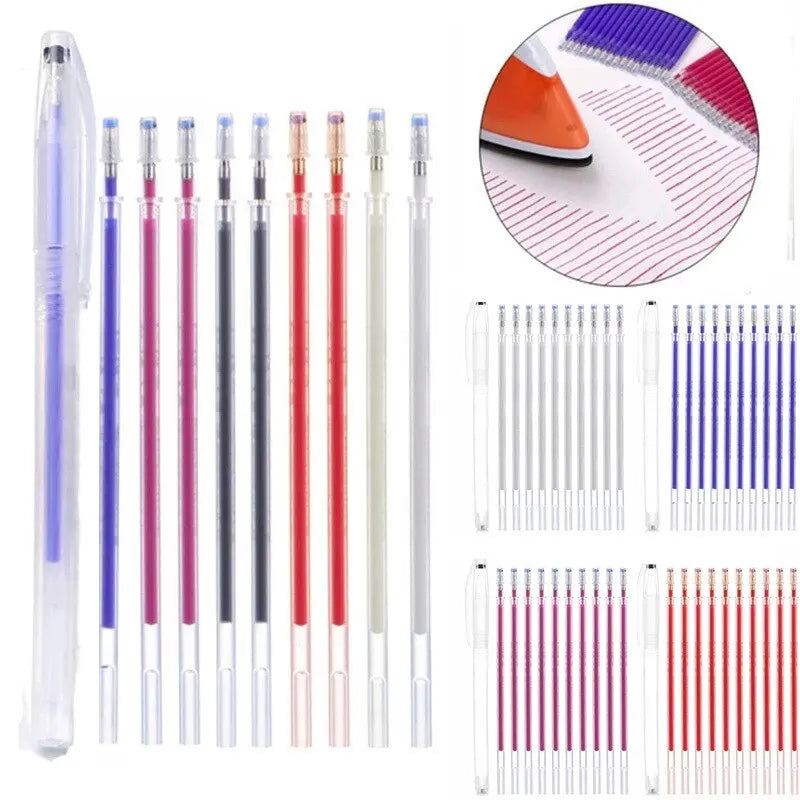 10pcs/Set Marker Pen High Temperature Traces Disappear For Patchwork