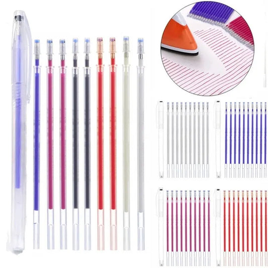 10pcs/Set Marker Pen High Temperature Traces Disappear For Patchwork