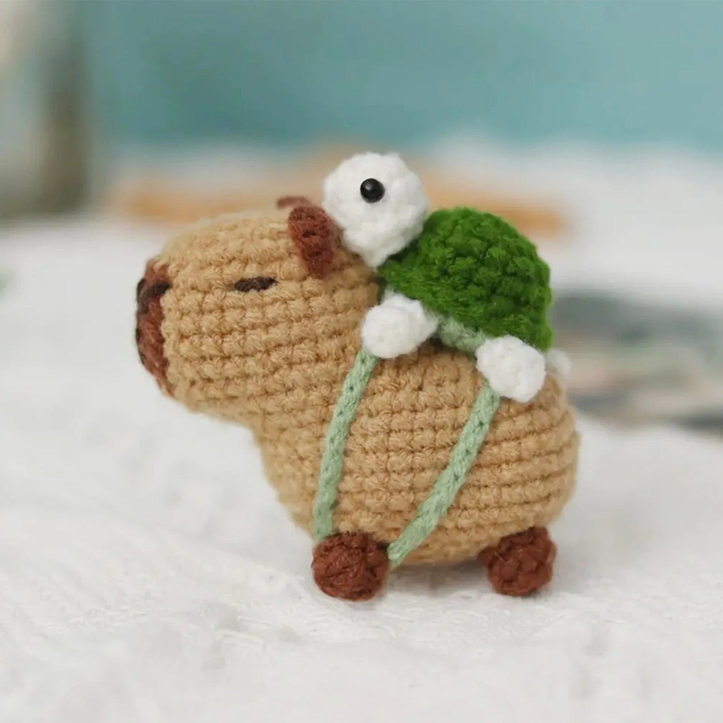 Capybara crochet Kit, Cute Animal Crochet Kit set, Christmas Gift,
