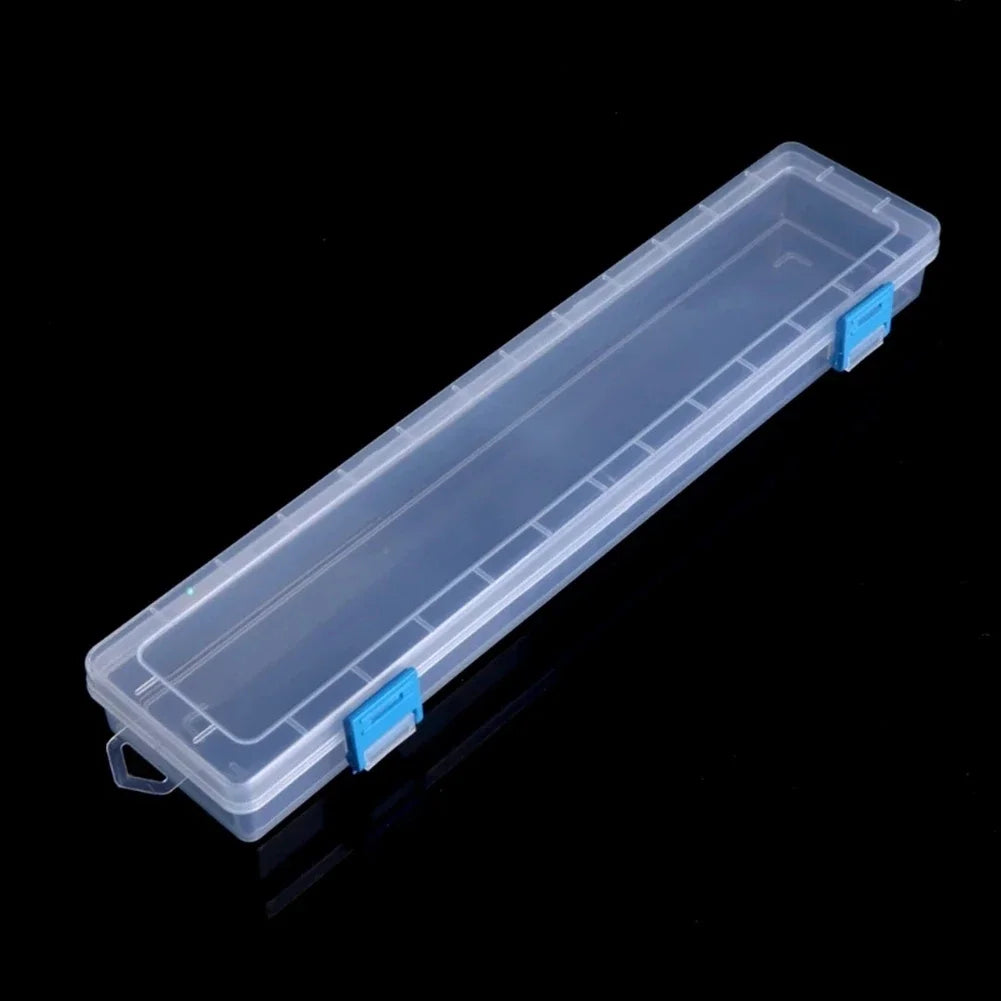 1Pc White Storage Box 33x7x3.5cm For Brushes Painting Pencils