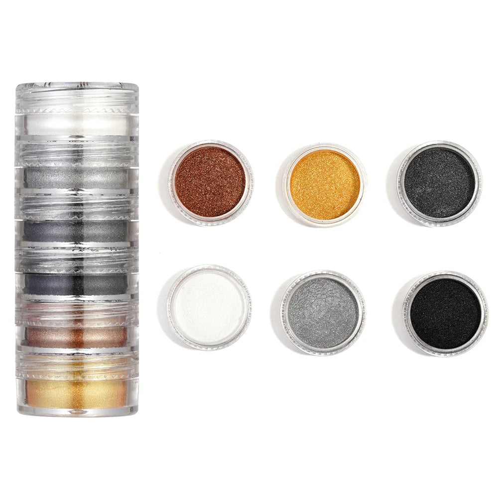 6Colors/Set Pearl Powder Pigment Resin Mold Colorant Dye Pearlescent