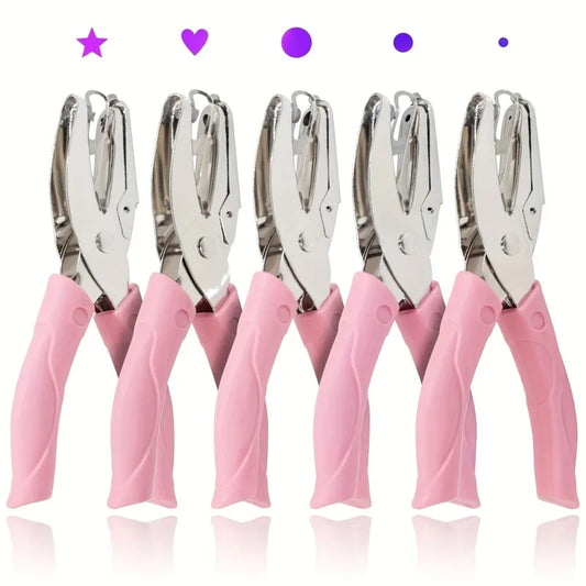 1PC Cute Metal Handheld Paper Punch Scrapbooking Clothes Single Hole