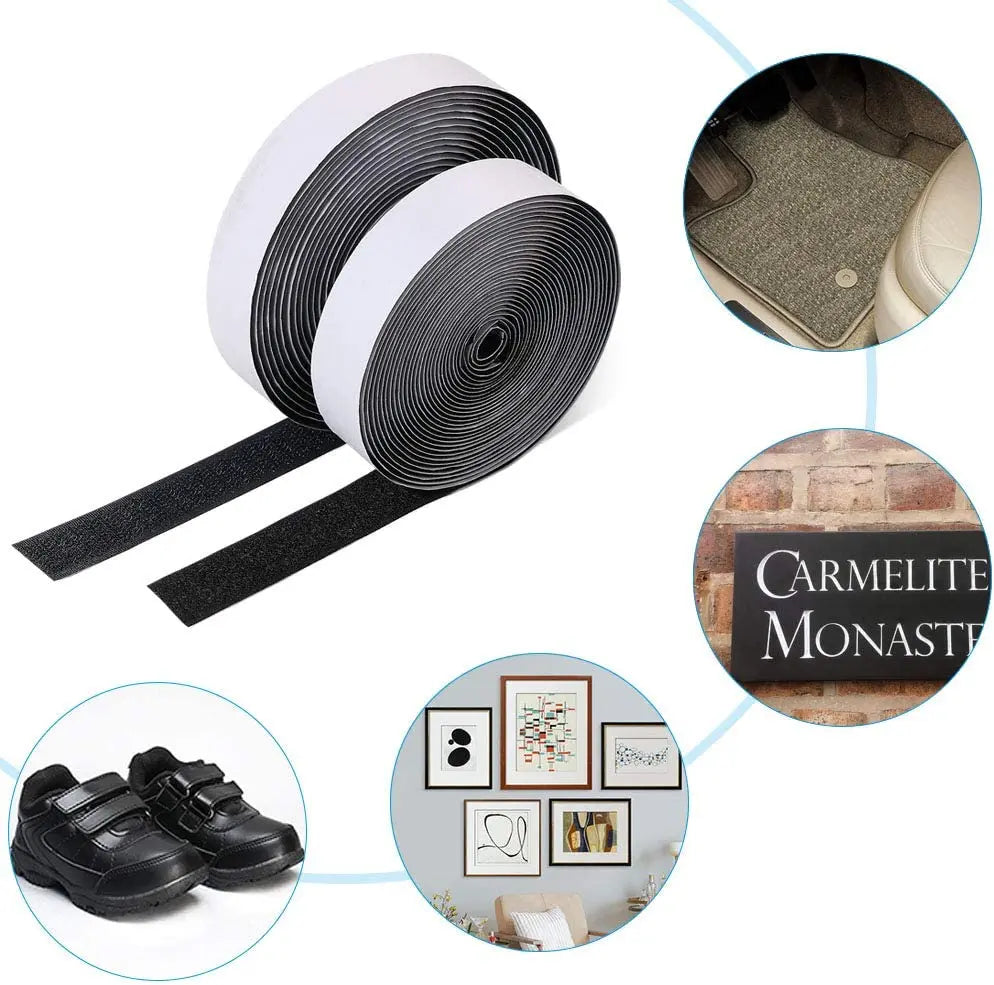 1/3/5M Strong Self-adhesive Fastener Tape Hook and Loop Magic Nylon