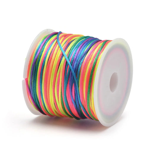 1.5mm Crafts Satin Rattail Cord String from Nylon for Chinese Knot,