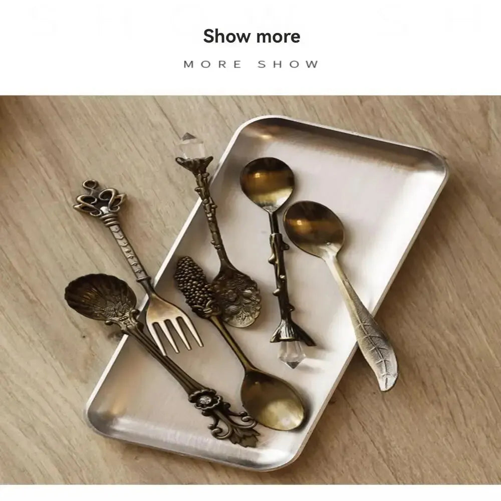 6pcs Vintage Palace Coffee Spoon 6pcs Set Ice Cream Spoon Jam Spoon