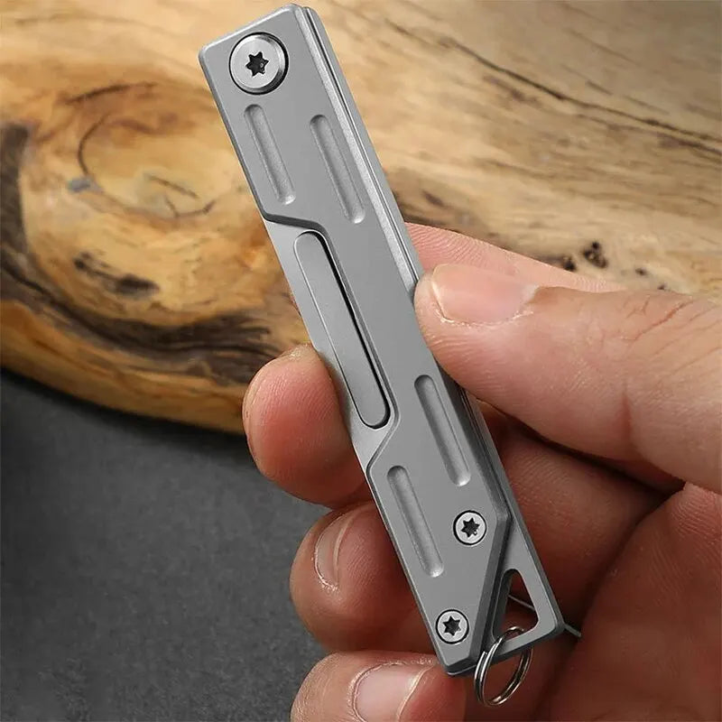 Folding Knife Stainless Steel Pocket Knife With 9 Replaceable Blades,