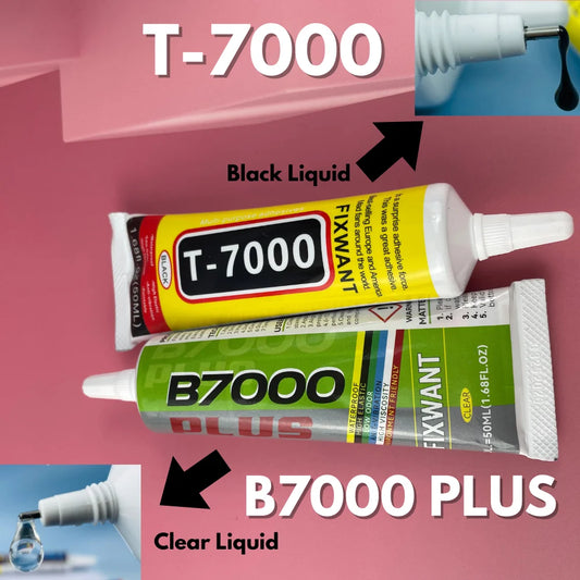 Clear B7000 PLUS & Black T-7000 Glue 15ml/50ml/110ml for Phone Repair,