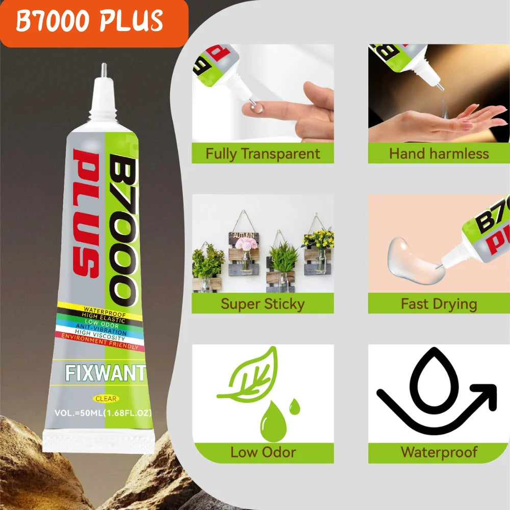 Clear B7000 PLUS & Black T-7000 Glue 15ml/50ml/110ml for Phone Repair,