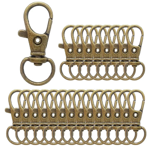 5/20/50/100Pcs Key Chain Clip Hooks Swivel Clasps Lanyard Snap Hook