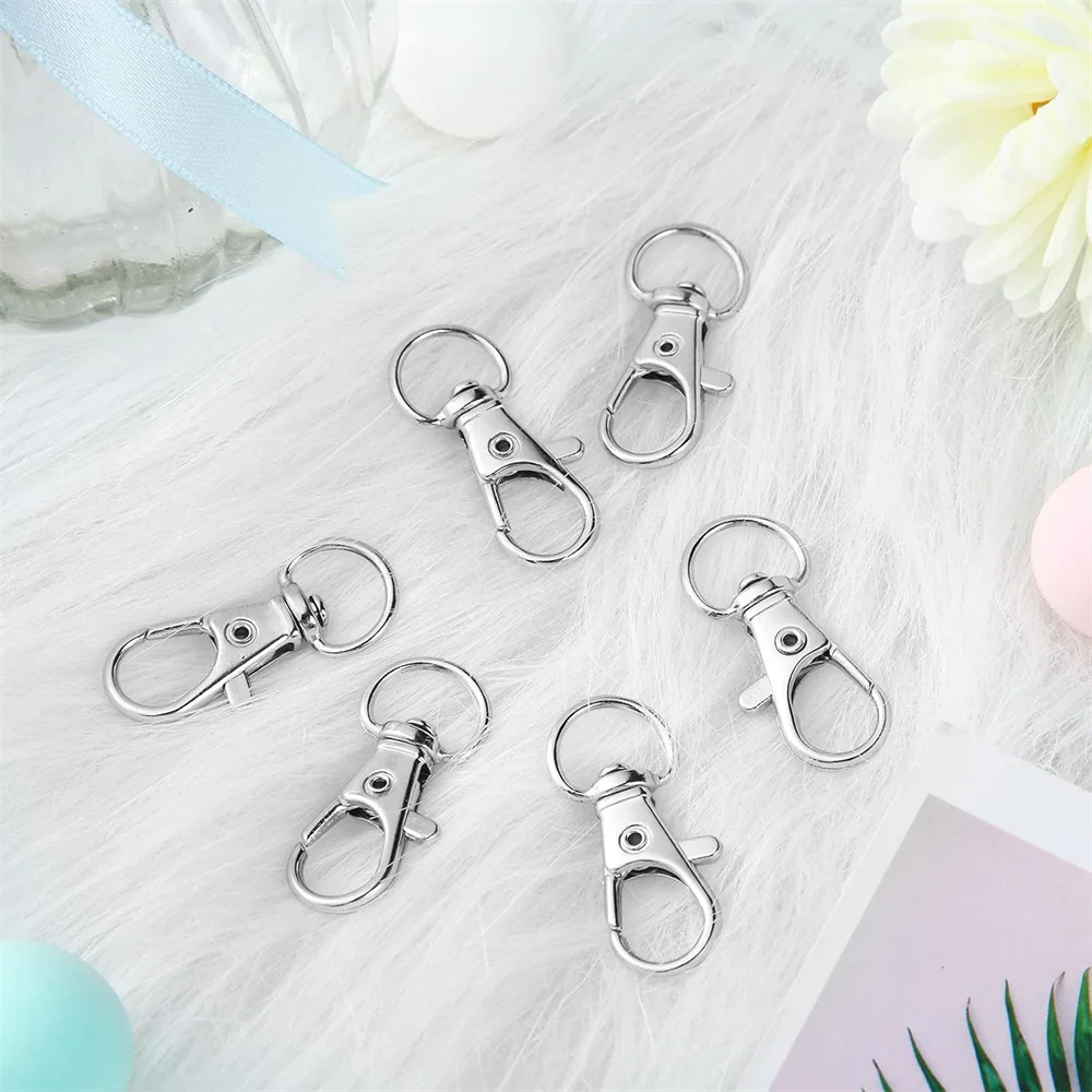 5/20/50/100Pcs Key Chain Clip Hooks Swivel Clasps Lanyard Snap Hook